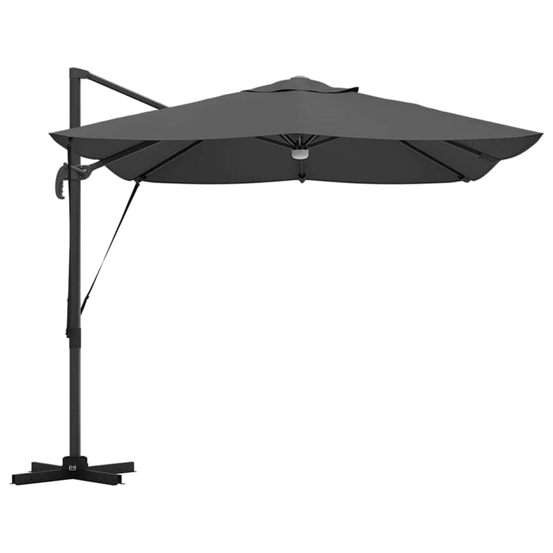 vidaXL Cantilever Roma Napernyő Antracit és fekete 352 x 251 x 265 cm