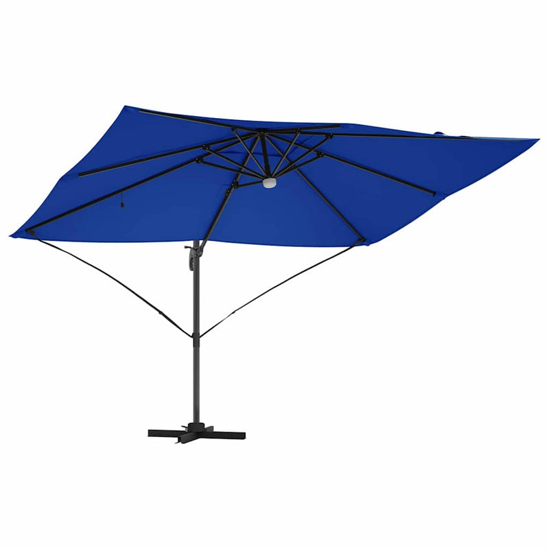 vidaXL Cantilever Roma Napernyő Kék és Fekete 352 x 251 x 265 cm