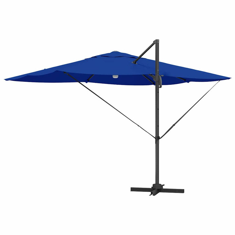 vidaXL Cantilever Roma Napernyő Kék és Fekete 352 x 251 x 265 cm