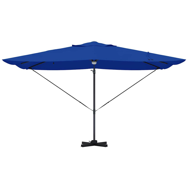 vidaXL Cantilever Roma Napernyő Kék és Fekete 352 x 251 x 265 cm
