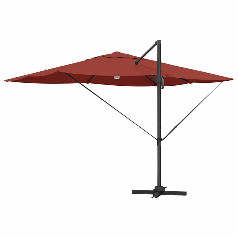 vidaXL Cantilever Roma Napernyő Piros és Fekete 352 x 251 x 265 cm