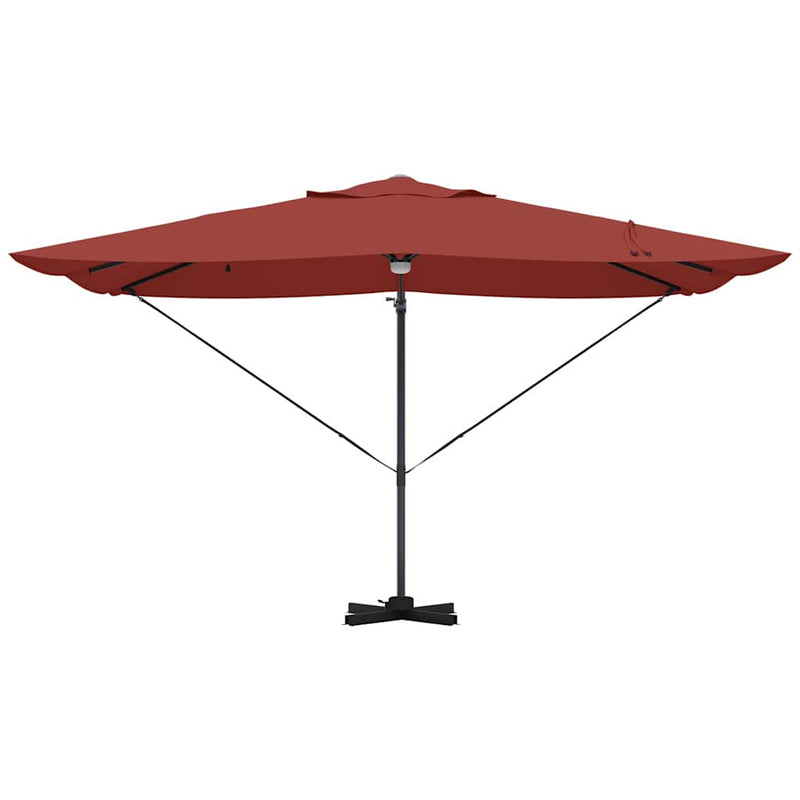 vidaXL Cantilever Roma Napernyő Piros és Fekete 352 x 251 x 265 cm