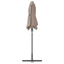 vidaXL Kerti napernyő Tópszínű 370 x 197 x 239 cm Porszórt Acél