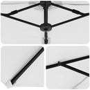 vidaXL Kerti napernyő Homokszín 372 x 198 x 243 cm Porszórt Acél