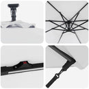 vidaXL Kéttámaszos bannána napernyő Homokszín 294 x 294 x 248 cm