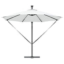 vidaXL Kéttámaszos bannána napernyő Homokszín 294 x 294 x 248 cm