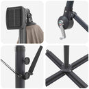 vidaXL Kéttámaszos bannána napernyő Tópszínű 294 x 294 x 248 cm