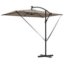 vidaXL Kéttámaszos bannána napernyő Tópszínű 294 x 200 x 254 cm