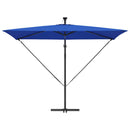 vidaXL Kéttámaszos bannána napernyő Kék 294 x 200 x 254 cm