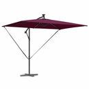vidaXL Napernyő Bordeaux piros 294 x 200 x 270 cm Pamut és Alumínium
