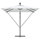 vidaXL Kéttámaszos bannána napernyő Homokszín 249 x 249 x 250 cm