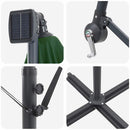 vidaXL Kéttámaszos bannána napernyő Zöld 249 x 249 x 250 cm