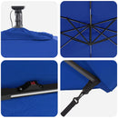 vidaXL Kéttámaszos bannána napernyő Kék 249 x 249 x 250 cm