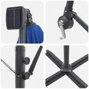 vidaXL Kéttámaszos bannána napernyő Kék 249 x 249 x 250 cm