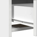 vidaXL Öltözködőasztal fiókkal Fehér 78.5 x 41 x 135 cm Faanyag