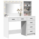 vidaXL Öltözködőasztal fiókkal Fehér 78.5 x 41 x 135 cm Faanyag