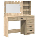 vidaXL Öltözködőasztal fiókkal Barna 78.5 x 41 x 135 cm Faanyag