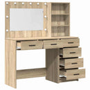 vidaXL Öltözködőasztal fiókkal Barna 78.5 x 41 x 135 cm Faanyag