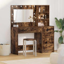 vidaXL Öltözködőasztal fiókkal Barna 78.5 x 41 x 135 cm Faanyag