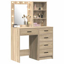 vidaXL Öltözködőasztal 2 db Barna 50 x 41 x 135 cm Szerelt Fa