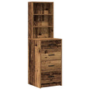 vidaXL Öltözködőasztal fiókkal 2 pcs Barna 50 x 41 x 135 cm Faanyag