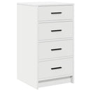 vidaXL Öltözködőasztal fiókkal 3 pcs Fehér 40 x 41 x 135 cm Faanyag