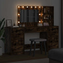 vidaXL Öltözködőasztal fiókkal 3 pcs Barna 40 x 41 x 135 cm Faanyag