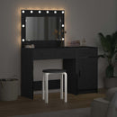 vidaXL Öltözködőasztal fiókkal 2 pcs Fekete 40 x 41 x 75 cm Faanyag