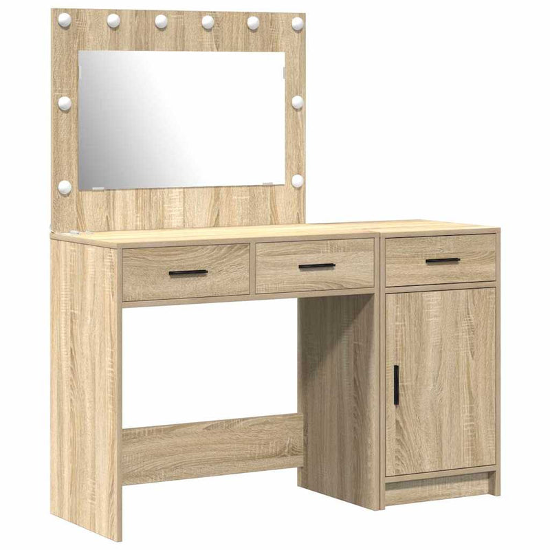 vidaXL Öltözködőasztal fiókkal 2 pcs Barna 40 x 41 x 75 cm Faanyag