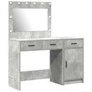 vidaXL Öltözködőasztal fiókkal 2 pcs Szürke 40 x 41 x 75 cm Faanyag