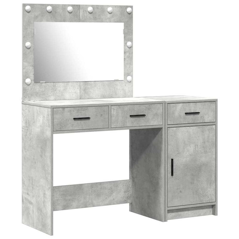 vidaXL Öltözködőasztal fiókkal 2 pcs Szürke 40 x 41 x 75 cm Faanyag