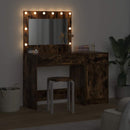 vidaXL Öltözködőasztal fiókkal 2 pcs Barna 40 x 41 x 75 cm Faanyag