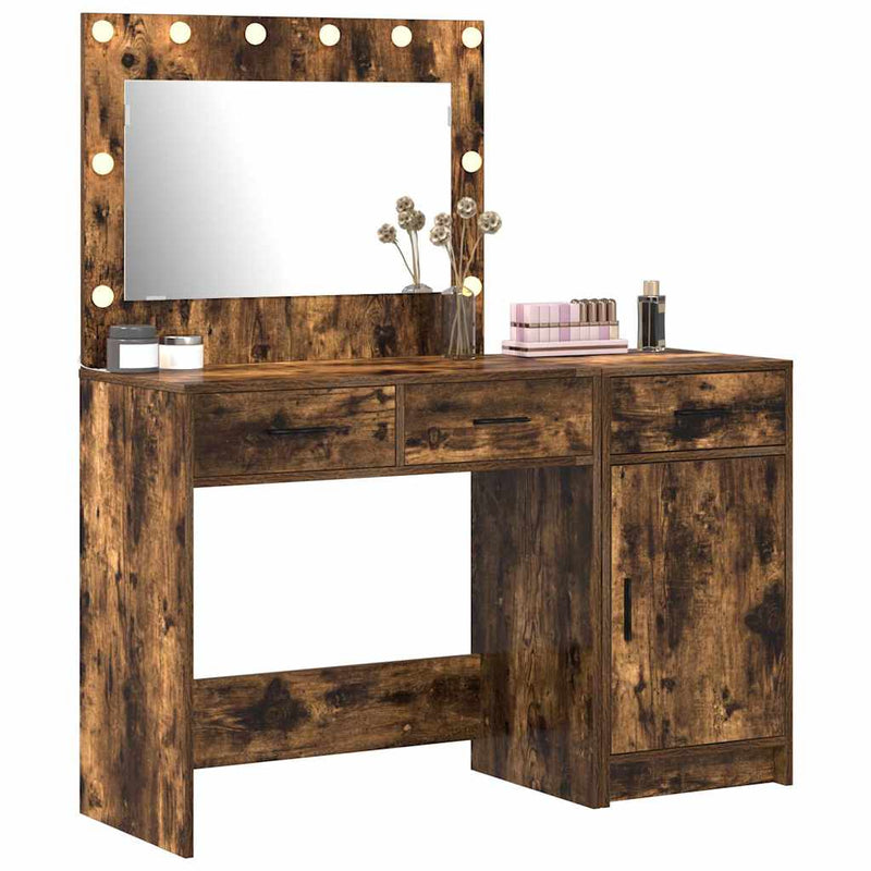 vidaXL Öltözködőasztal fiókkal 2 pcs Barna 40 x 41 x 75 cm Faanyag