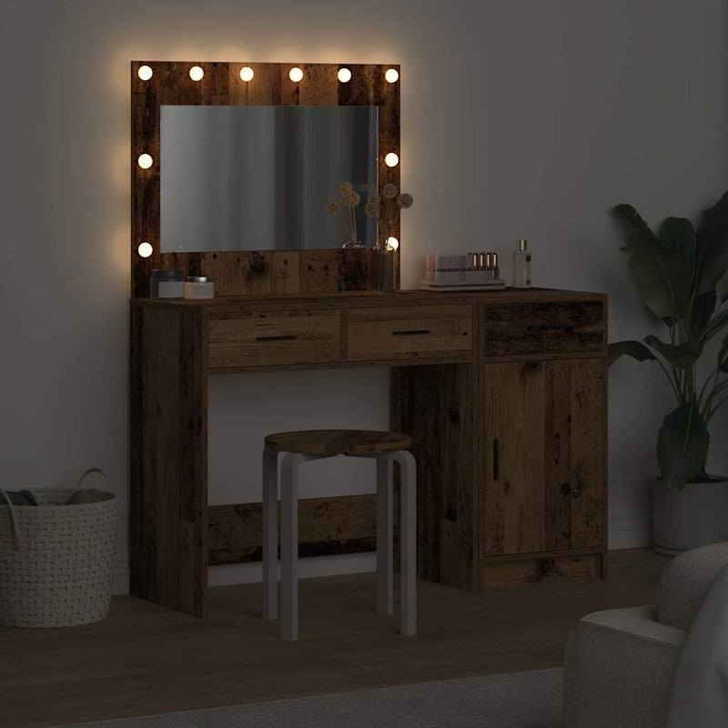 vidaXL Öltözködőasztal fiókkal 2 pcs Barna 40 x 41 x 75 cm Faanyag