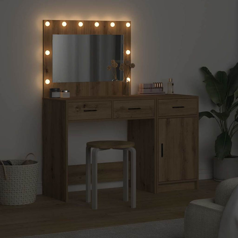 vidaXL Öltözködőasztal fiókkal 2 pcs Barna 40 x 41 x 75 cm Faanyag