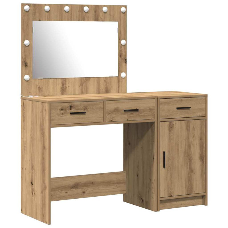 vidaXL Öltözködőasztal fiókkal 2 pcs Barna 40 x 41 x 75 cm Faanyag