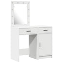 vidaXL Öltözködőasztal fiókkal 2 pcs Fehér 50 x 41 x 135 cm Faanyag