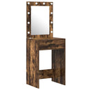 vidaXL Öltözködőasztal fiókkal 2 pcs Barna 50 x 41 x 135 cm Faanyag