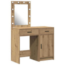 vidaXL Öltözködőasztal fiókkal 2 pcs Barna 50 x 41 x 135 cm Faanyag