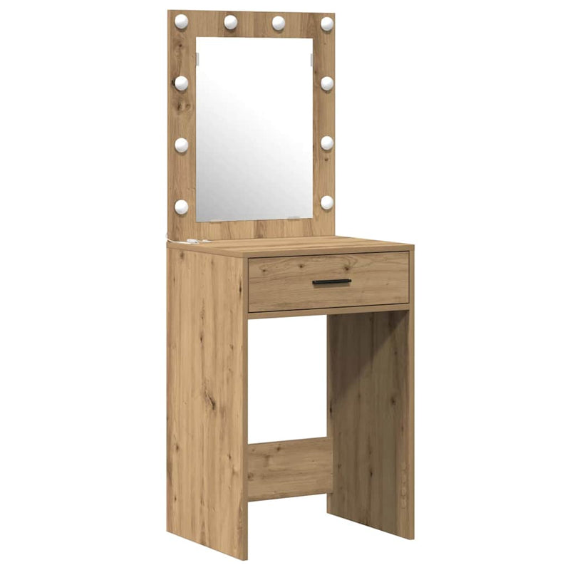vidaXL Öltözködőasztal fiókkal 2 pcs Barna 50 x 41 x 135 cm Faanyag