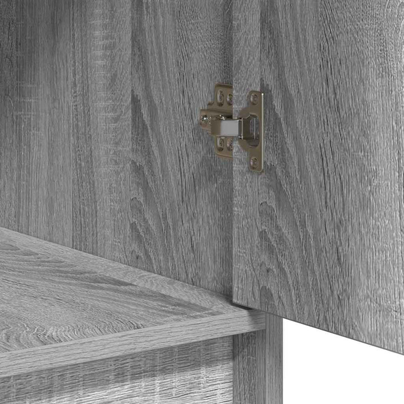 vidaXL Öltözködőasztal fiókkal 3 pcs Szürke 40 x 41 x 75 cm Faanyag