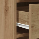 vidaXL Öltözködőasztal fiókkal ajtóval Barna 50 x 41 x 135 cm Faanyag