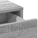 vidaXL Öltözködőasztal fiókkal 2 pcs Szürke 78.5 x 41 x 135 cm Faanyag