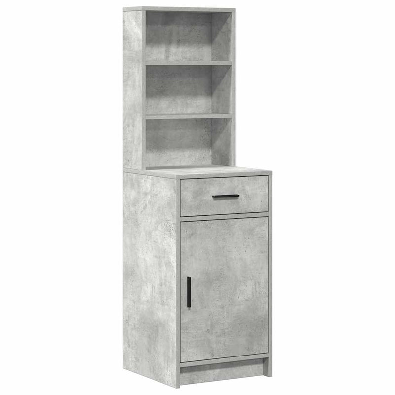 vidaXL Sminkasztal Készlet 2 pcs Beton Szürke 50 x 41 x 135 cm Faanyag
