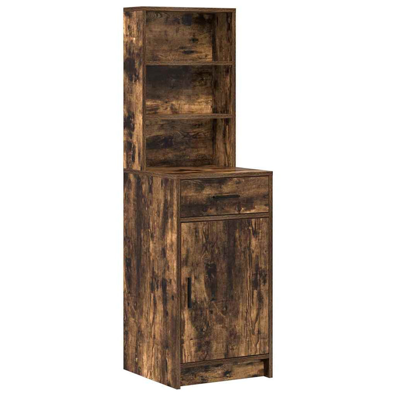 vidaXL Sminkasztal Készlet 2 pcs Füstölt tölgy 50 x 41 x 135 cm