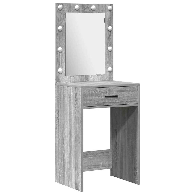 vidaXL Sminkasztal Készlet 2 pcs Szürke sonoma 50 x 41 x 135 cm
