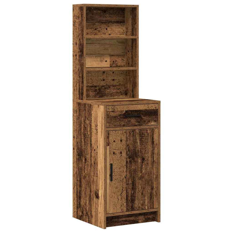 vidaXL Sminkasztal Készlet 2 pcs Régi fa 50 x 41 x 135 cm Faanyag