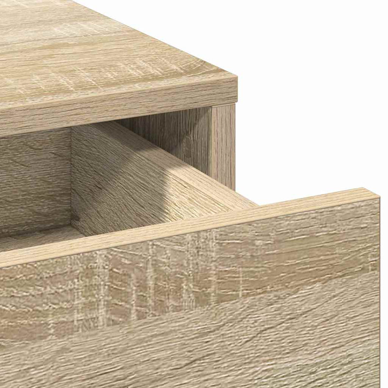 vidaXL Sminkasztal Készlet 3 pcs Sonoma tölgy 50 x 41 x 135 cm Faanyag