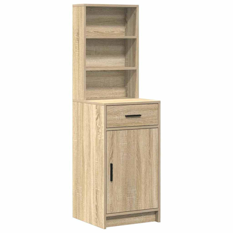 vidaXL Sminkasztal Készlet 3 pcs Sonoma tölgy 50 x 41 x 135 cm Faanyag