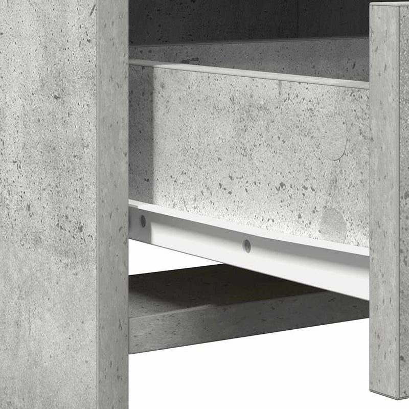 vidaXL Sminkasztal Készlet 3 pcs Beton Szürke 50 x 41 x 135 cm Faanyag
